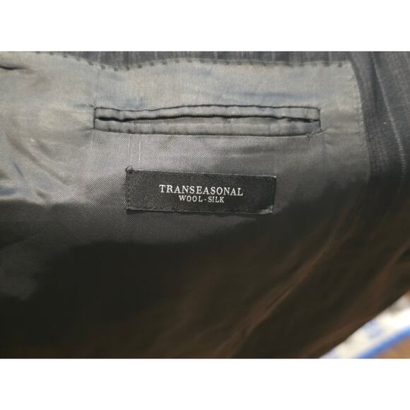 Ermenegildo Zegna Men's Blazer Size 54R US Black Silk Wool Blend Soft - Picture 8 of 10